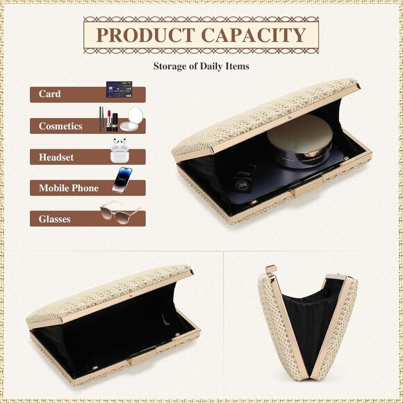 Straw Purse Women Summer 2025 Rattan Raffia Woven Beach Evening Bag - Picture 4 of 8